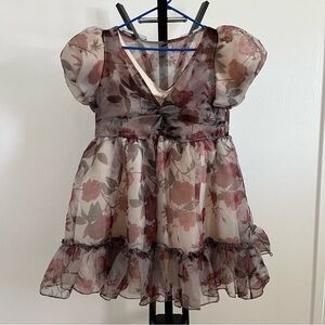 Joyfolie Glennda Dress in Ivory Floral